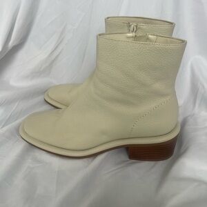 Mango Cream Ankle Boots